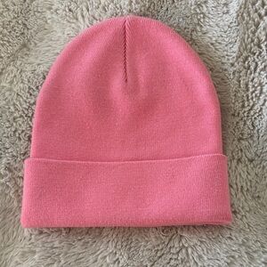 Anthropologie Pink Knit Beanie